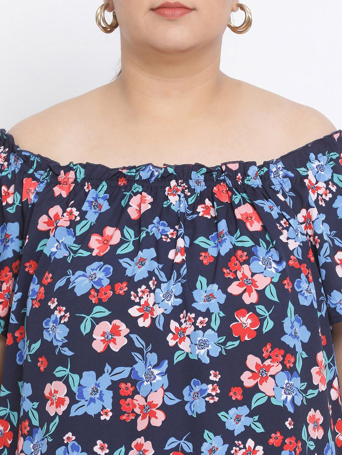 off shoulder floral top - 17233095 - Zoom Image - 5