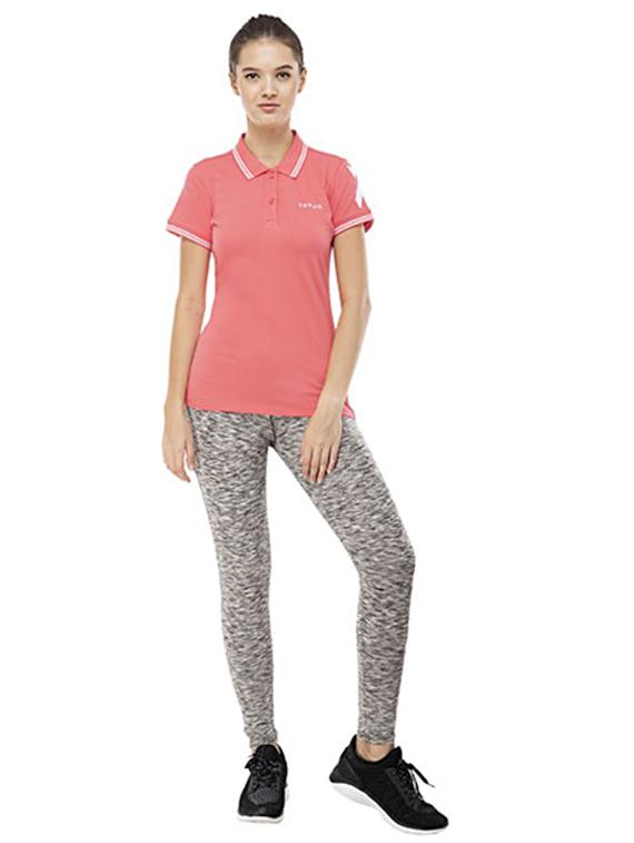 poly neck solid regular tee - 17233228 - Zoom Image - 4