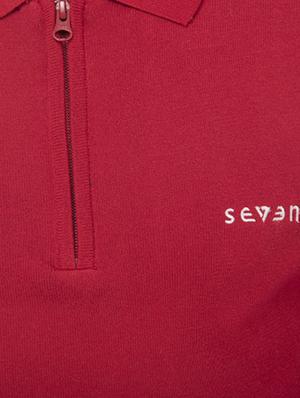 red solid pullover - 17233245 - Standard Image - 5