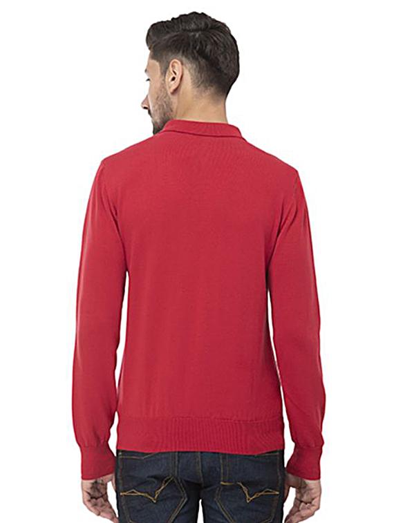 red solid pullover - 17233245 - Zoom Image - 3