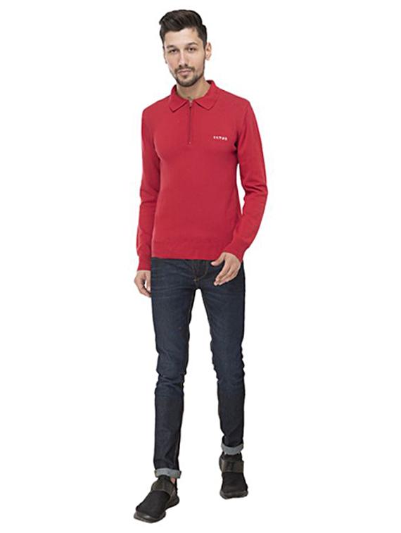 red solid pullover - 17233245 - Zoom Image - 4