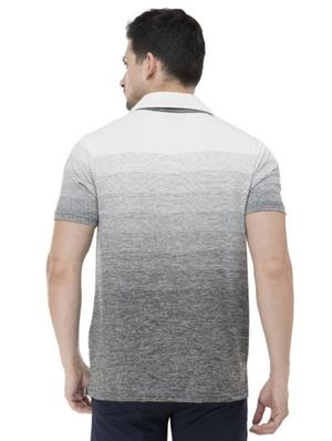 grey striped collared t-shirt - 17233313 - Standard Image - 3