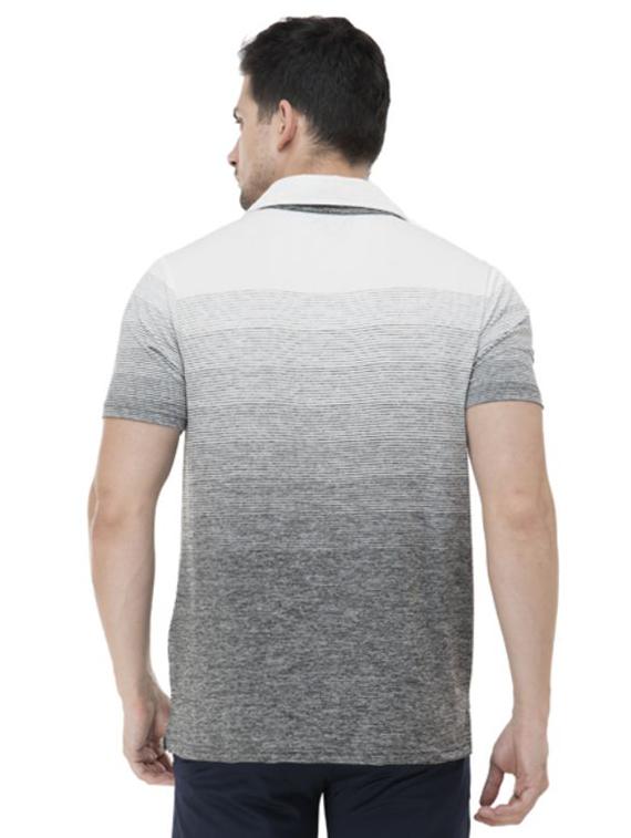 grey striped collared t-shirt - 17233313 - Zoom Image - 3