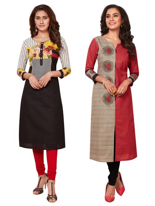 set of 2pcs combos kurta - 17233514 - Standard Image - 1