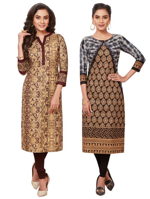 set of 2 pcs combo kurta - 17233671 - Standard Image - 1
