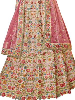 embroidered saree lehenga - 17233827 - Standard Image - 2