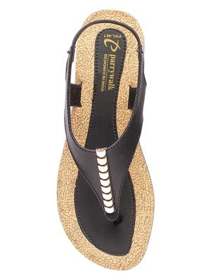 black back strap sandals - 17233851 - Standard Image - 4