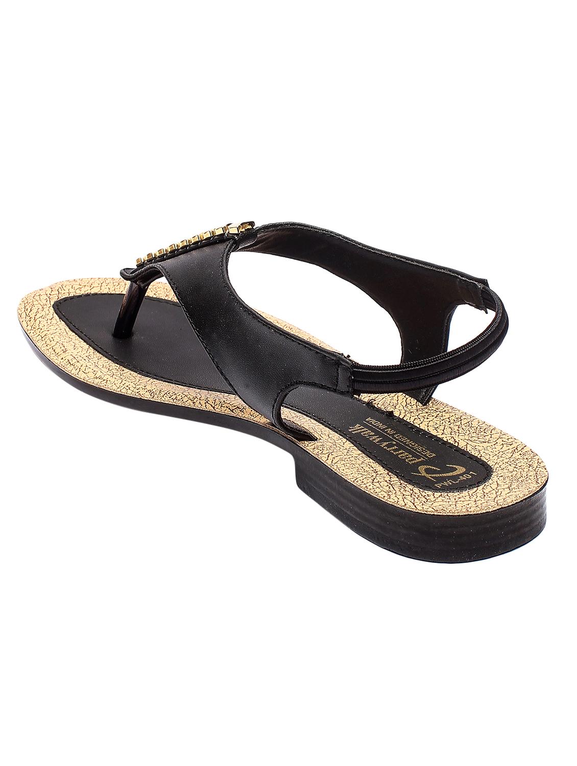 black back strap sandals - 17233851 - Zoom Image - 3