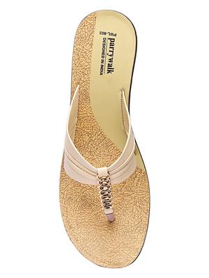 beige toe separator silppers - 17233862 - Standard Image - 4