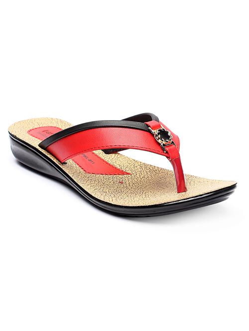 red toe separator silppers - 17233866 - Standard Image - 1