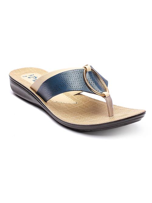 blue toe separator silppers - 17233867 - Standard Image - 1