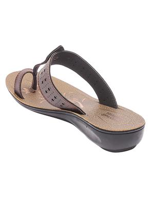 brown toe separator silppers - 17233882 - Standard Image - 3