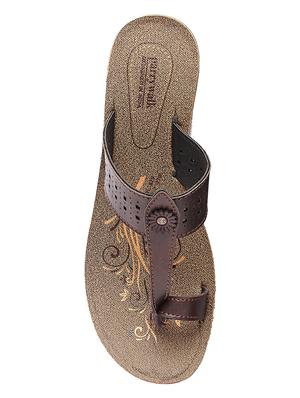 brown toe separator silppers - 17233882 - Standard Image - 4