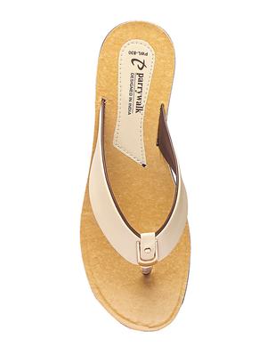 beige toe separator silppers - 17233887 - Standard Image - 4