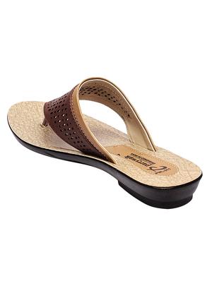 brown toe separator silppers - 17233899 - Standard Image - 3