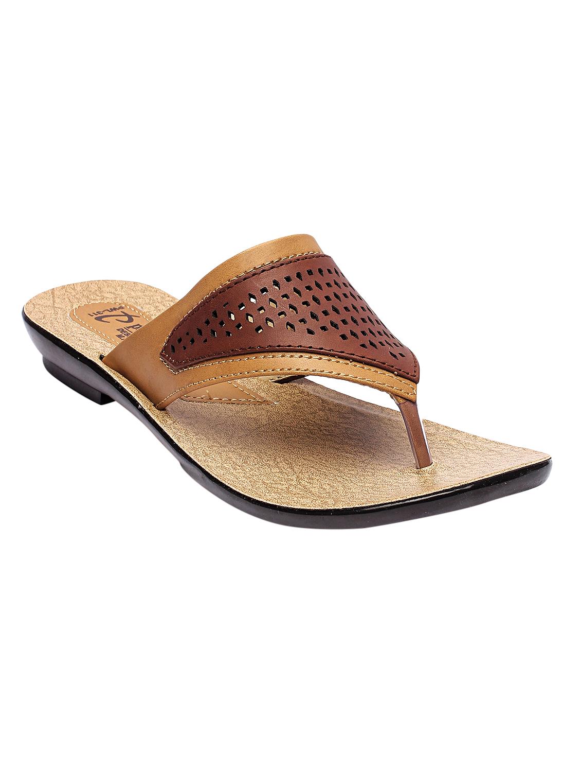 brown toe separator silppers - 17233899 - Zoom Image - 1