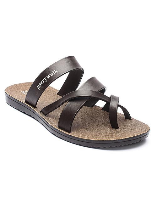 brown slip on slippers - 17234052 - Standard Image - 1