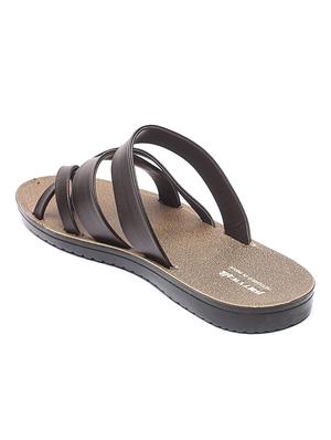 brown slip on slippers - 17234052 - Standard Image - 3