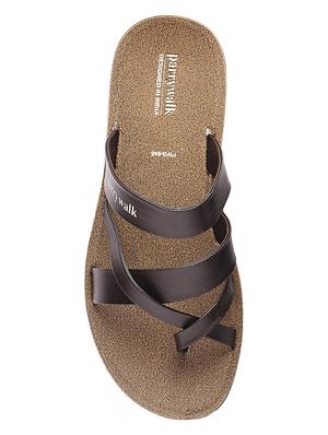 brown slip on slippers - 17234052 - Standard Image - 4