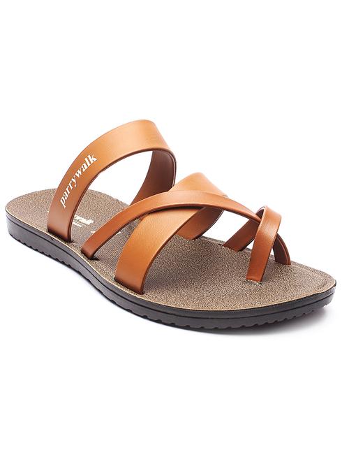tan slip on slippers - 17234053 - Standard Image - 1