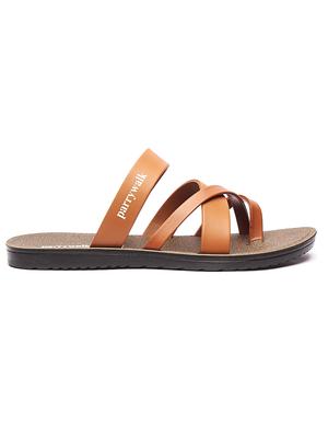 tan slip on slippers - 17234053 - Standard Image - 2