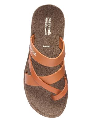 tan slip on slippers - 17234053 - Standard Image - 4