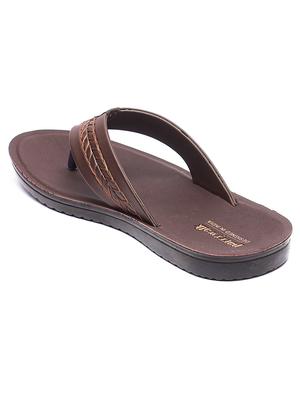 brown toe separator slippers - 17234054 - Standard Image - 3
