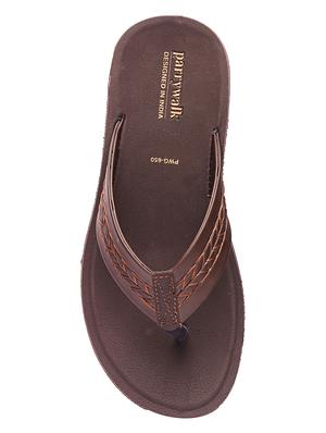 brown toe separator slippers - 17234054 - Standard Image - 4