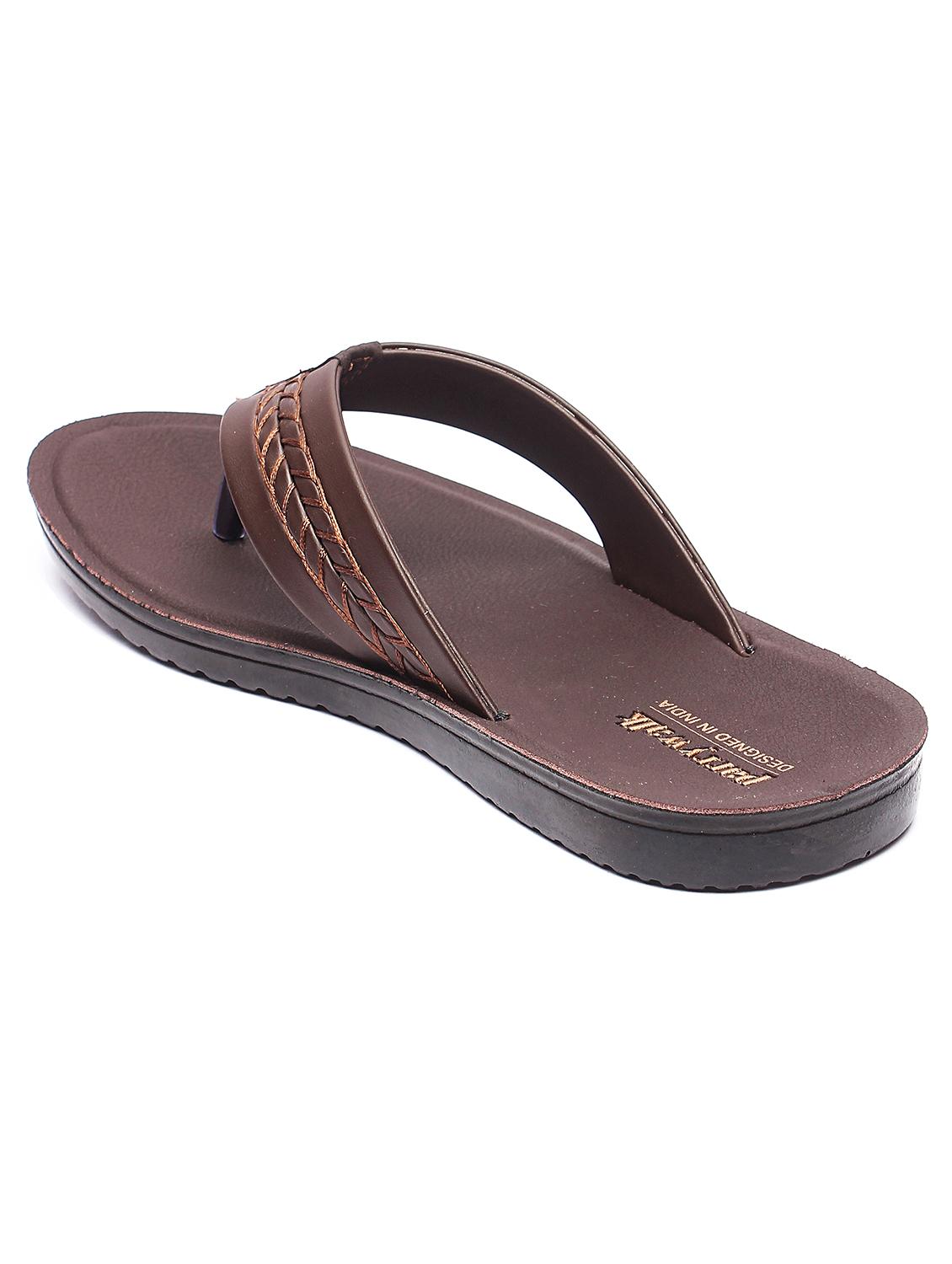 brown toe separator slippers - 17234054 - Zoom Image - 3