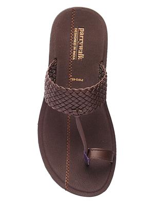 brown slip on slippers - 17234056 - Standard Image - 4