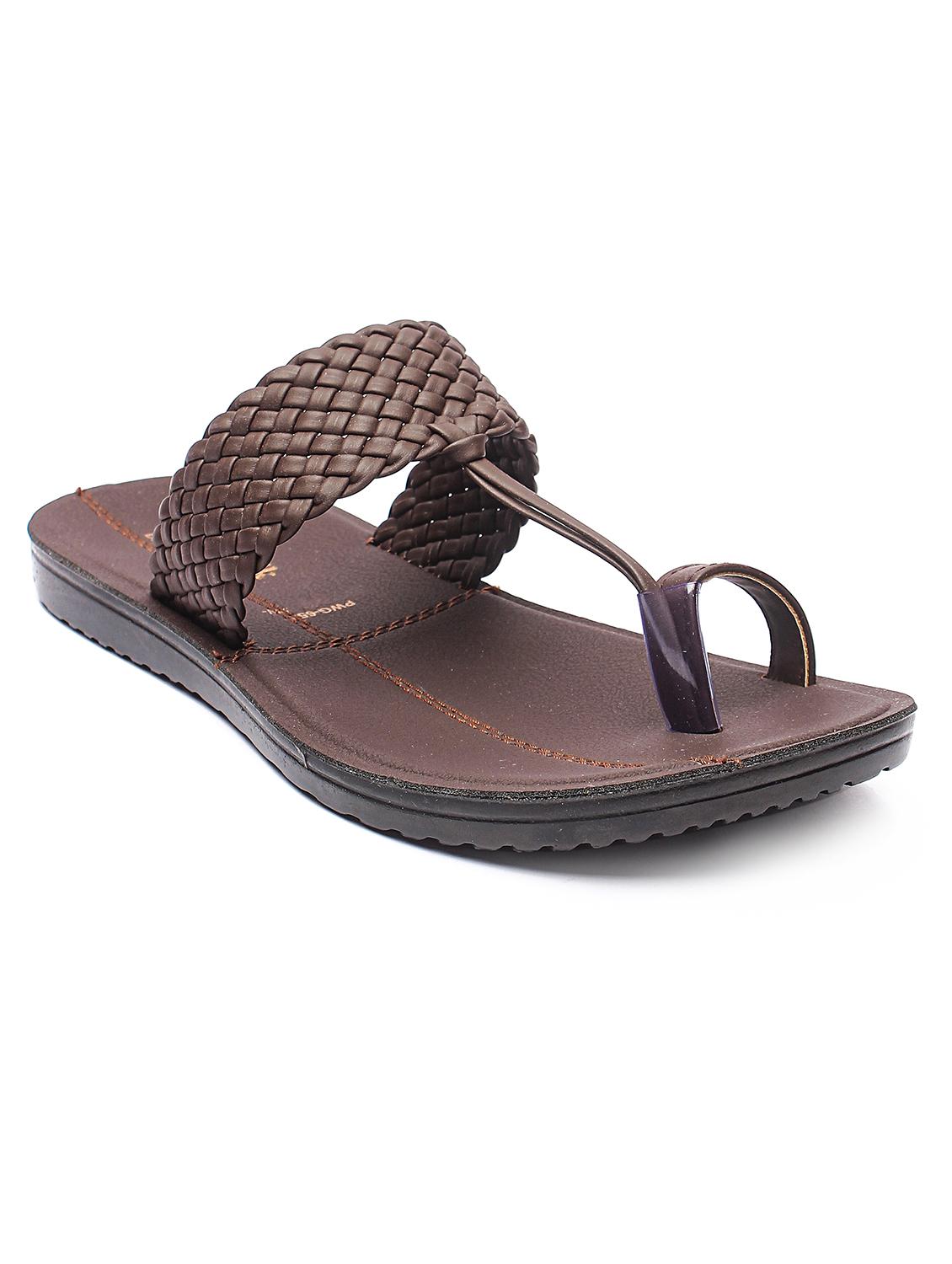 brown slip on slippers - 17234056 - Zoom Image - 1