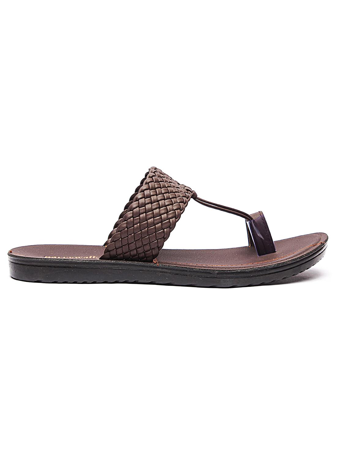 brown slip on slippers - 17234056 - Zoom Image - 2