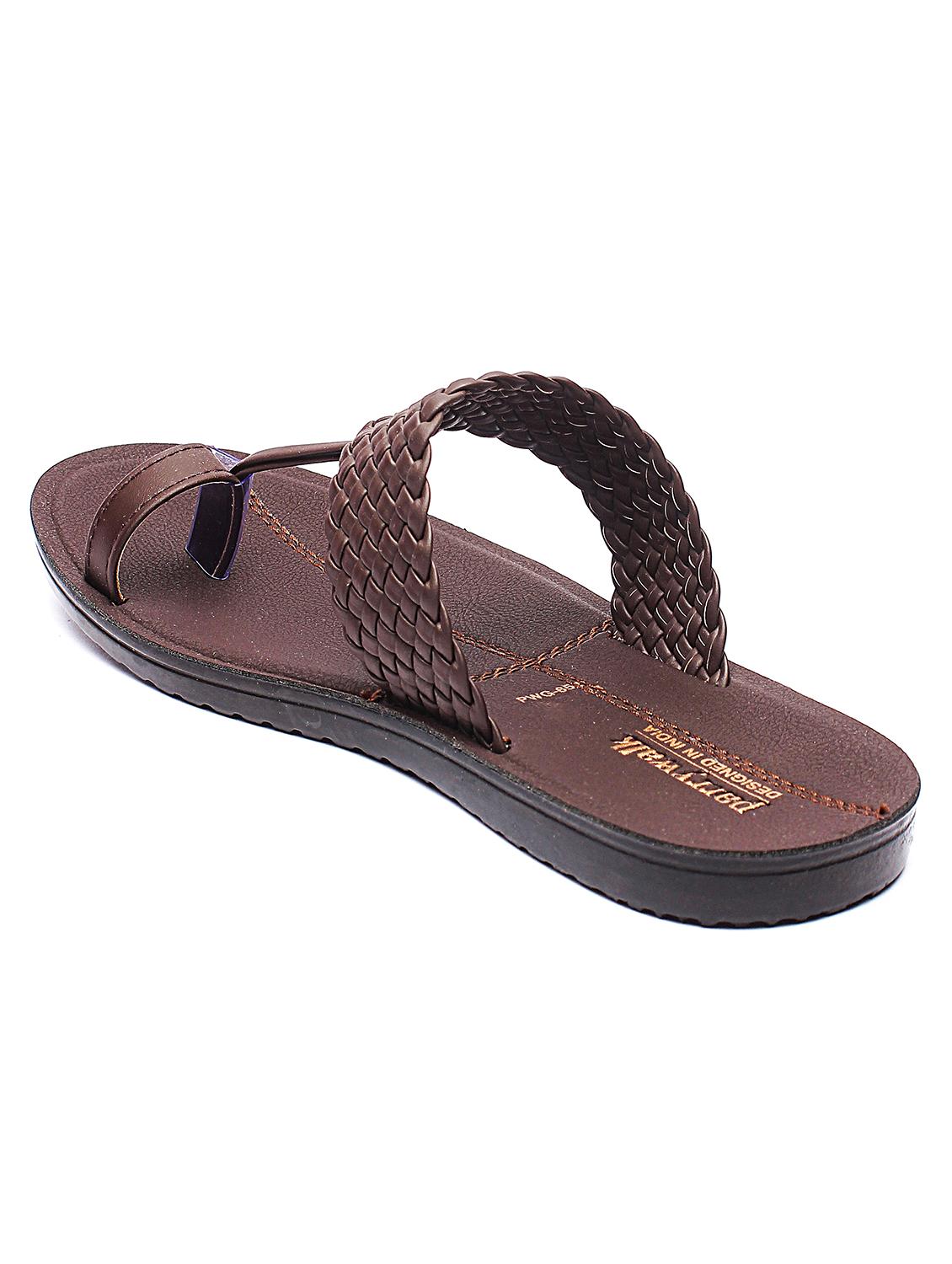 brown slip on slippers - 17234056 - Zoom Image - 3