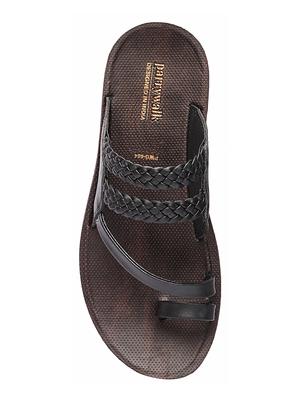 black slip on slippers - 17234059 - Standard Image - 4