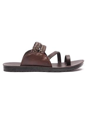 brown slip on slippers - 17234060 - Standard Image - 2