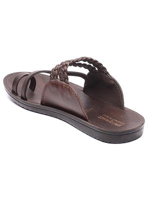 brown slip on slippers - 17234060 - Standard Image - 3