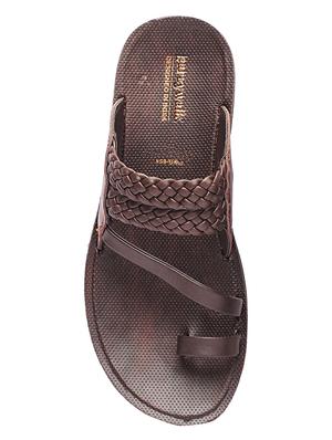 brown slip on slippers - 17234060 - Standard Image - 4