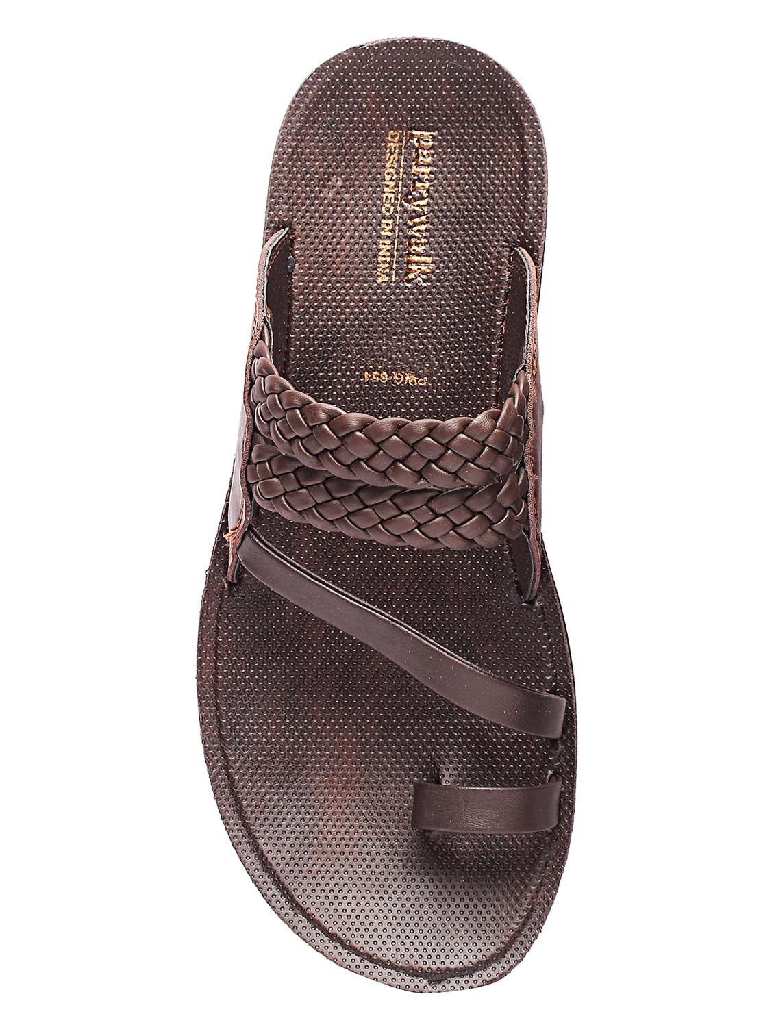 brown slip on slippers - 17234060 - Zoom Image - 4