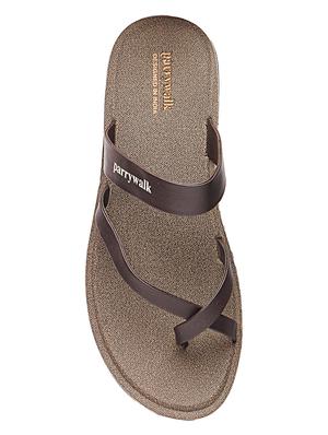 brown slip on slippers - 17234061 - Standard Image - 4