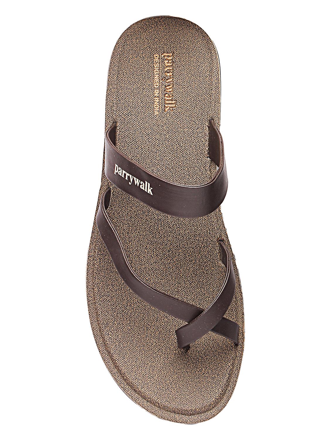 brown slip on slippers - 17234061 - Zoom Image - 4
