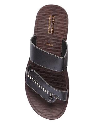 black slip on slippers - 17234065 - Standard Image - 4