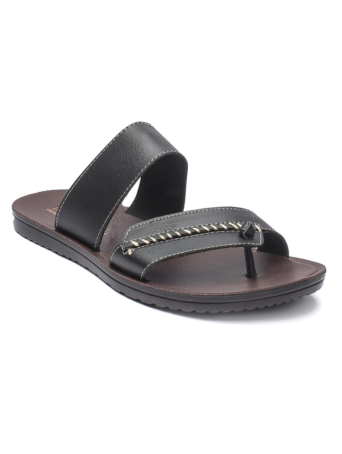 black slip on slippers - 17234065 - Zoom Image - 1