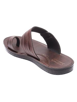 brown slip on slippers - 17234068 - Standard Image - 3