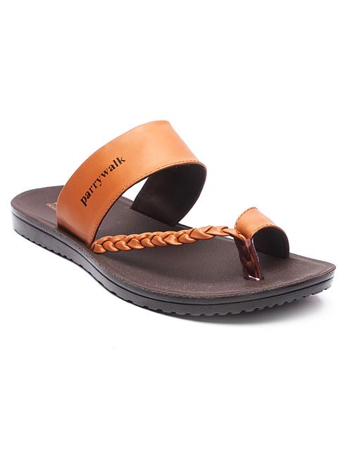tan slip on slippers - 17234073 - Standard Image - 1