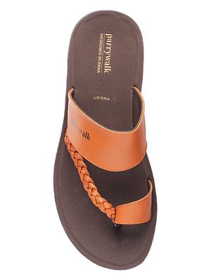 tan slip on slippers - 17234073 - Standard Image - 4