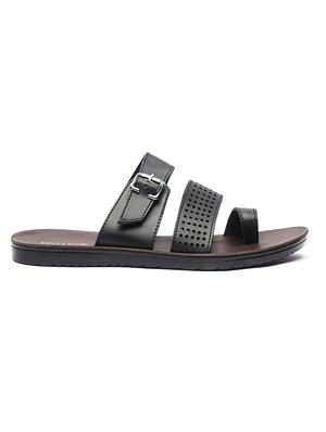 black slip on slippers - 17234078 - Standard Image - 2
