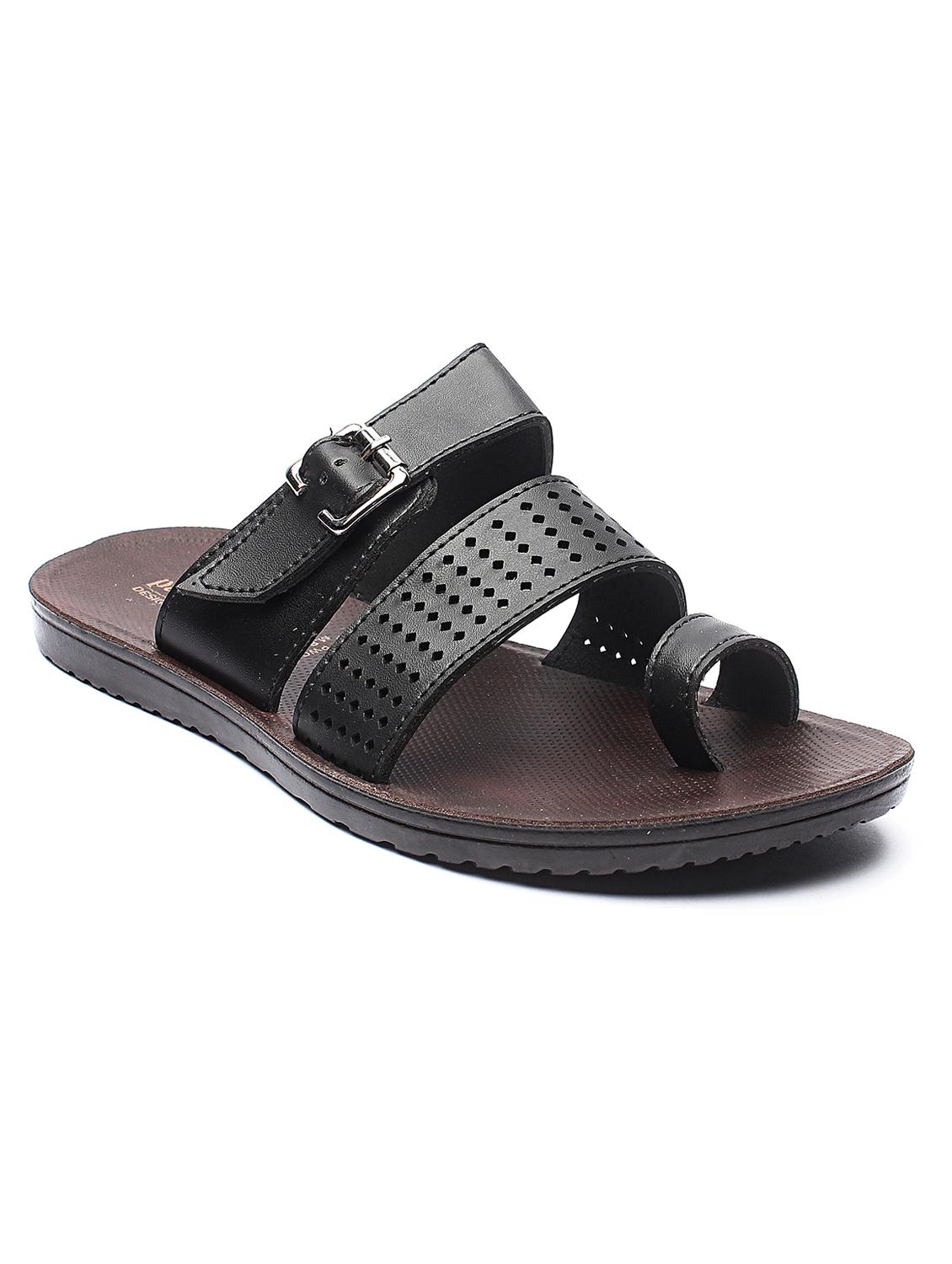 black slip on slippers - 17234078 - Zoom Image - 1