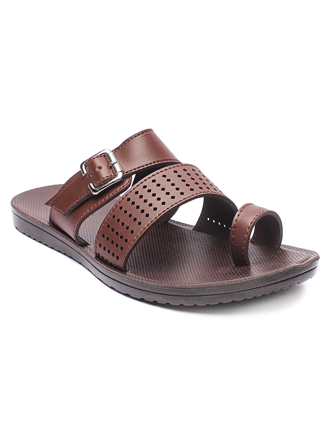 brown slip on slippers - 17234079 - Zoom Image - 1