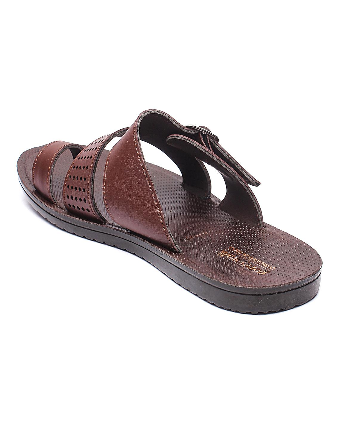 brown slip on slippers - 17234079 - Zoom Image - 3