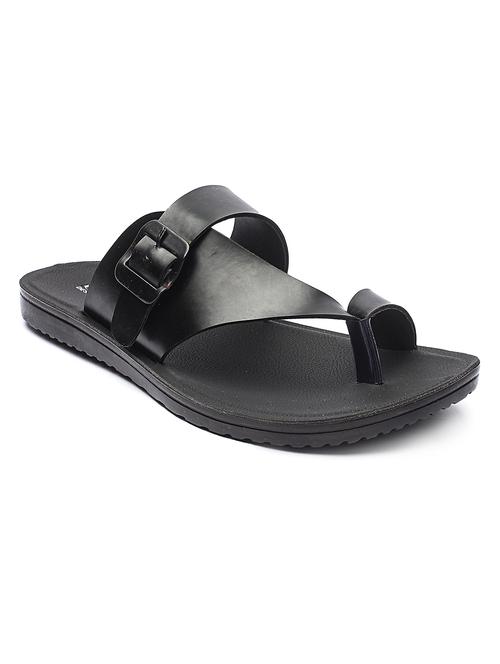 black slip on slippers - 17234081 - Standard Image - 1